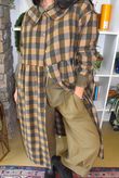Nora Brushed Cotton Gingham Frock Coat Deep Olive
